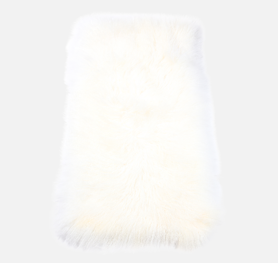 Mongolian Throw Ivory