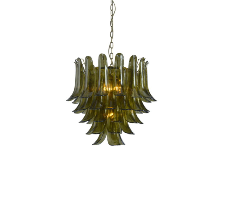 Glass Chandelier Olive