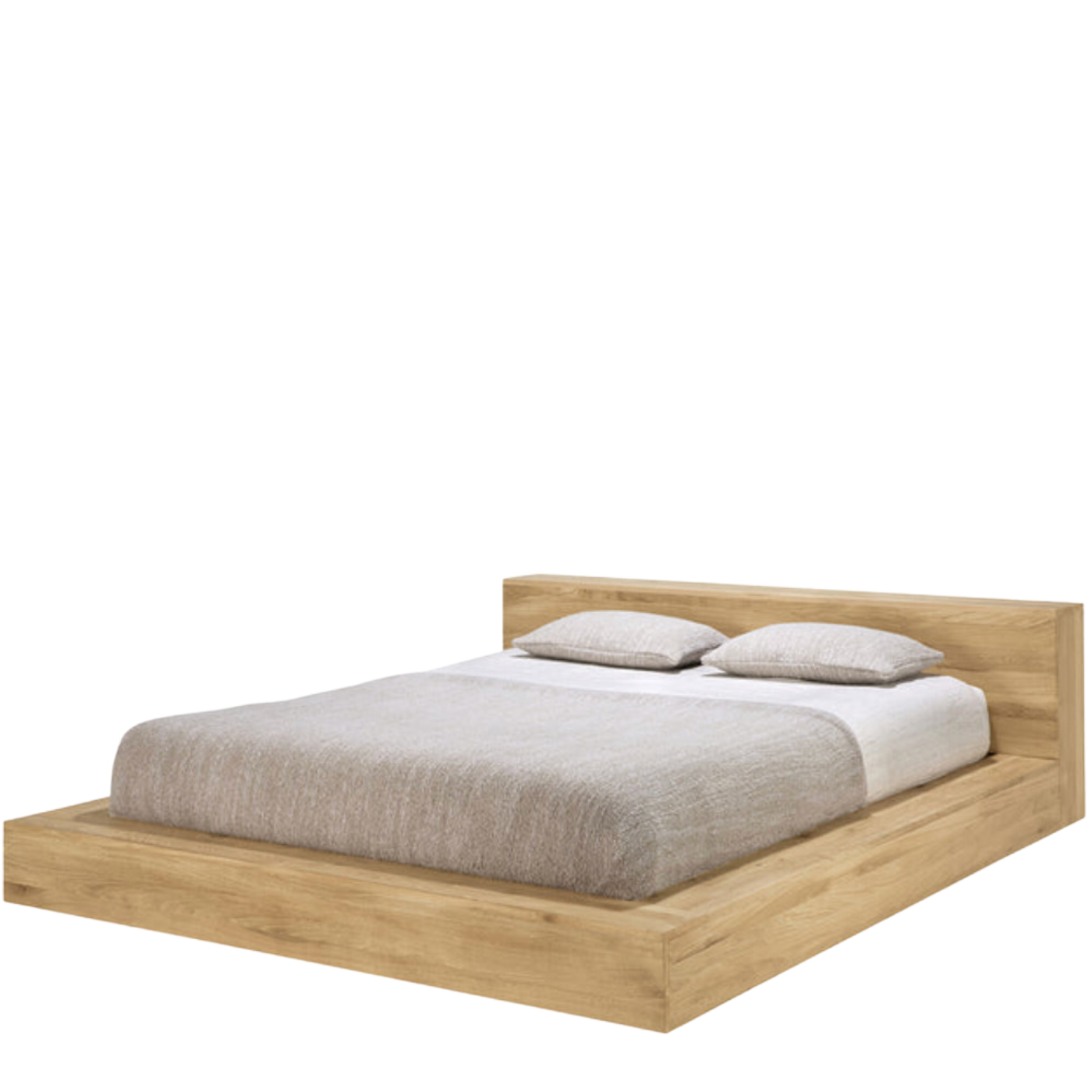 Oak Block Bed