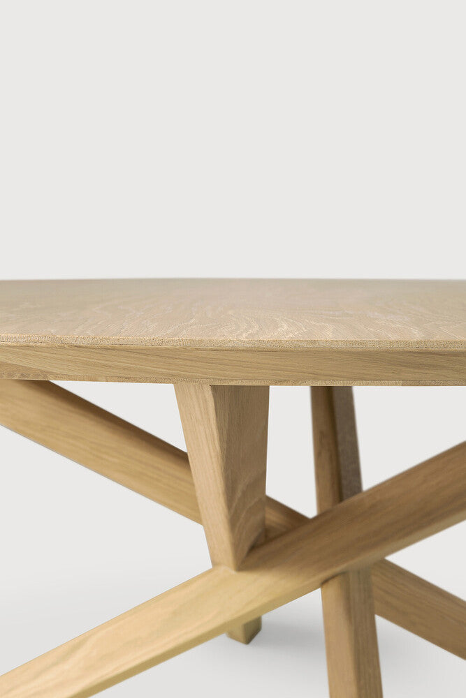 Round Oak Multi Cross Coffee Table