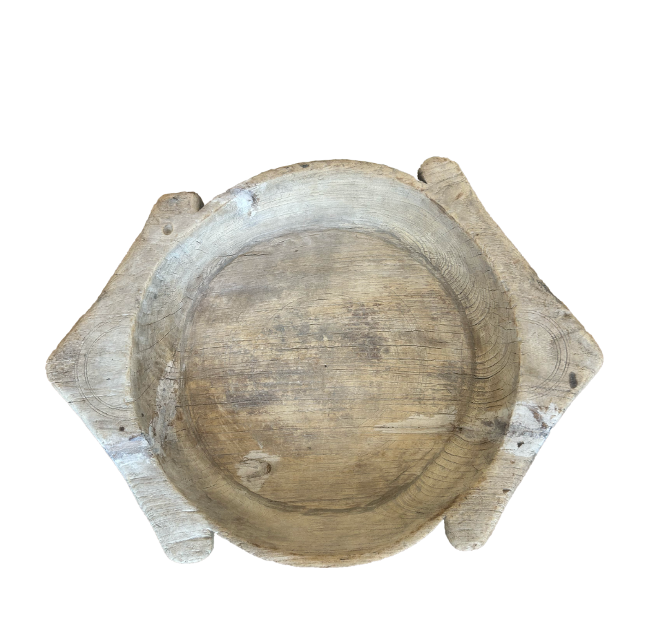 Vintage Wooden Bowl - C