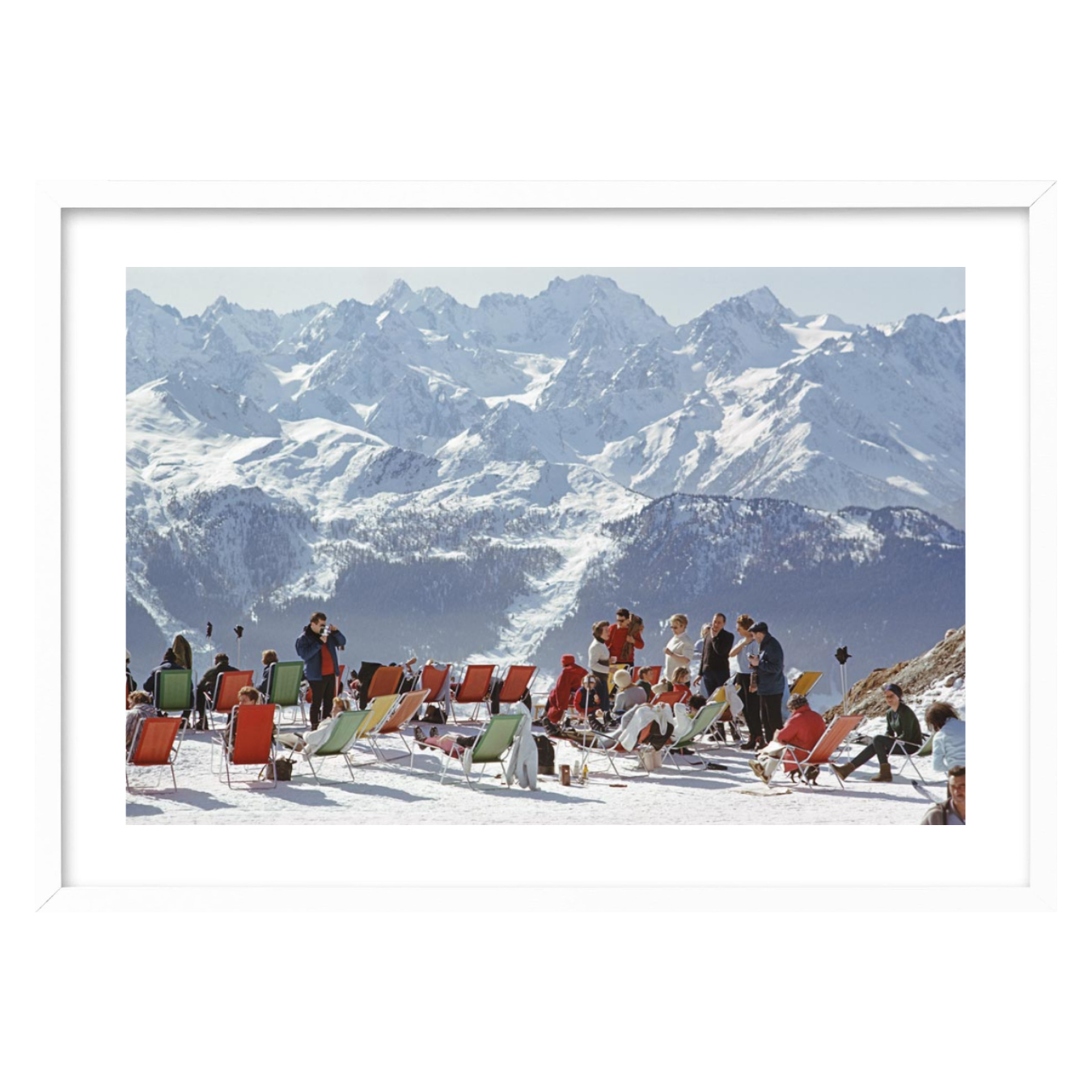 Slim Aarons Lounging in Verbier