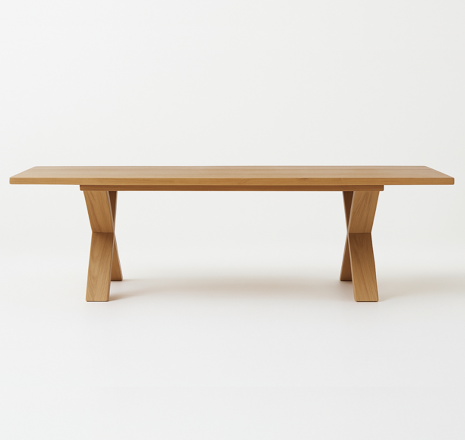X Base Dining Table