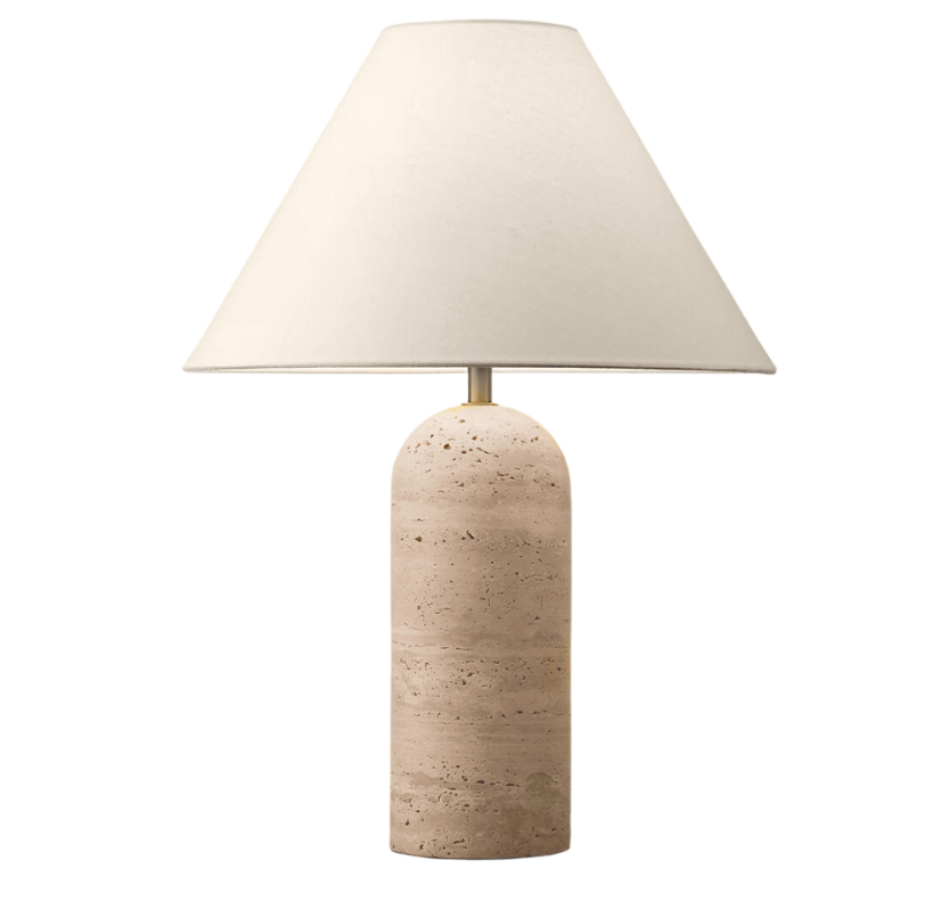 Travertine Sorrento Table Lamp