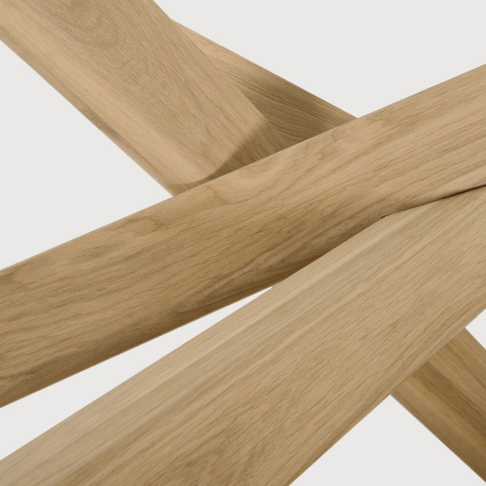 Round Oak Multi Cross Coffee Table