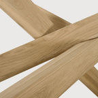 Round Oak Multi Cross Coffee Table