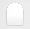 Arch Oak Half Mirror