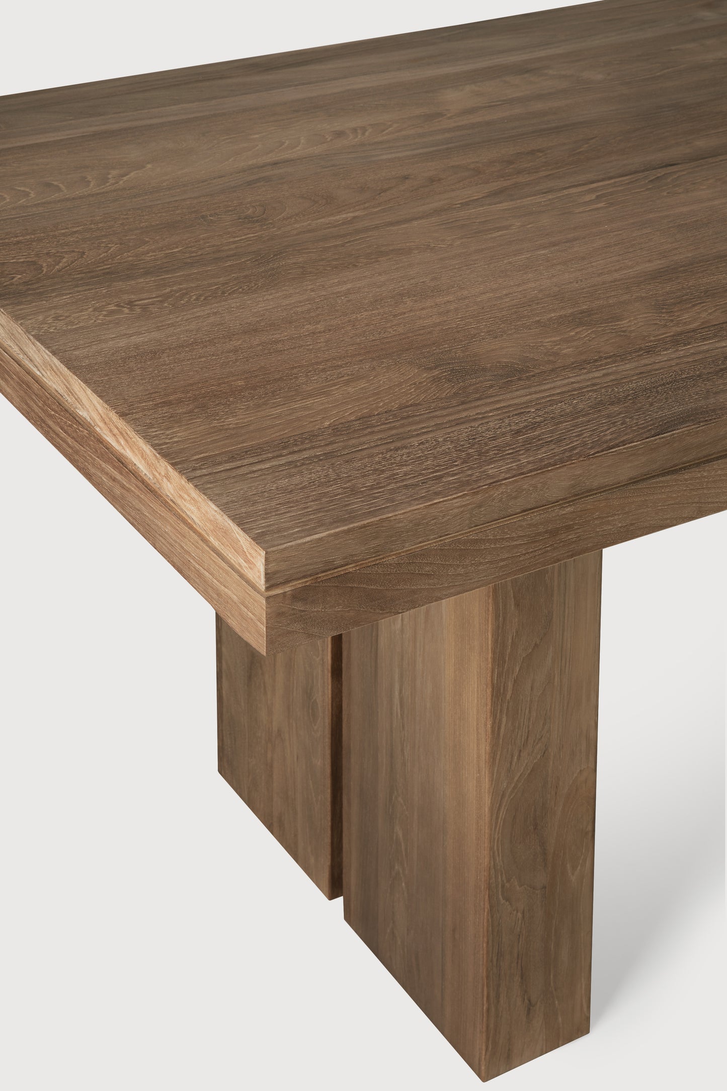 Teak Slab Extension Dining Table