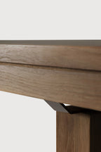 Teak Slab Extension Dining Table