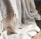 Bedouin Linen Throw Natural