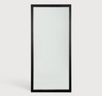 Oak Lightframe Mirror Black
