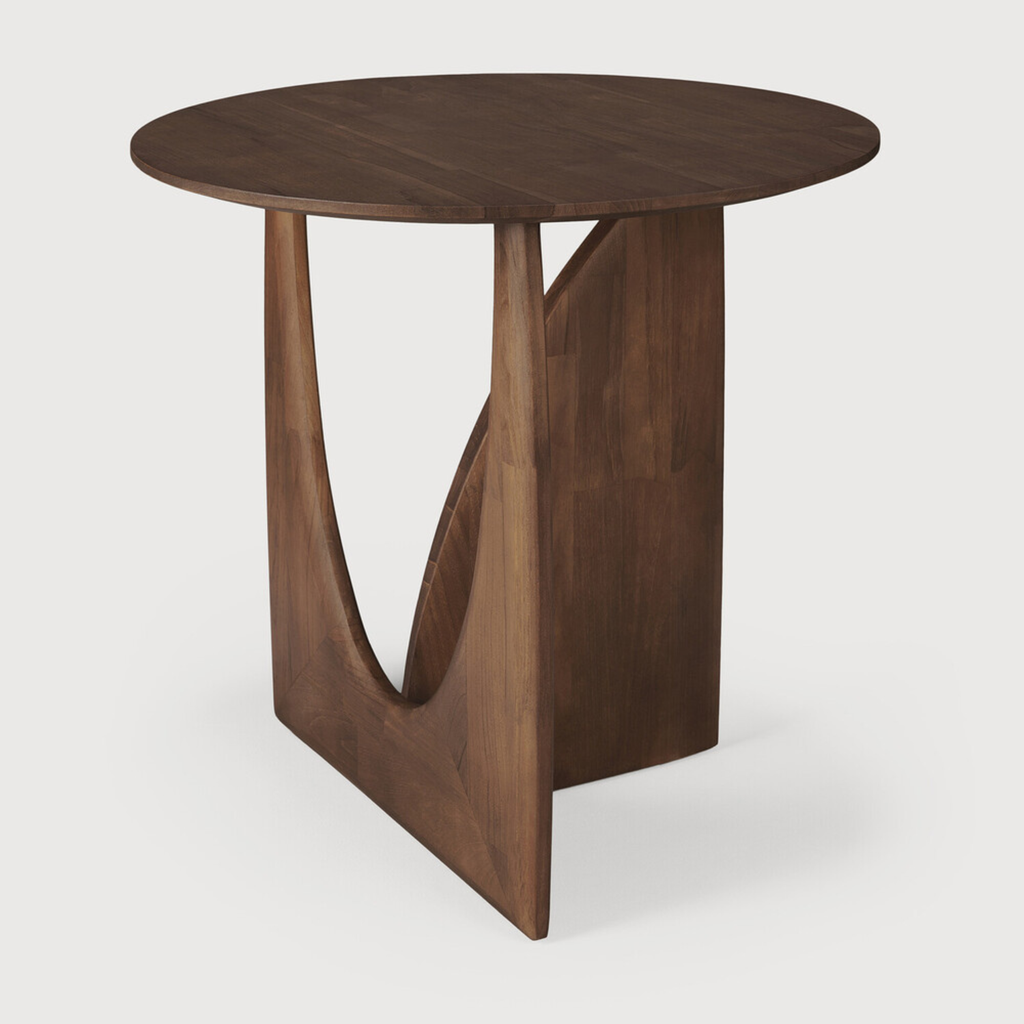 Teak Geo Side Table