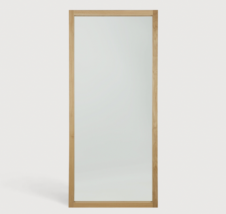 Oak Light Frame Mirror