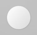 Errol Round Mirror White