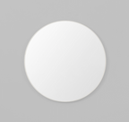 Errol Round Mirror White