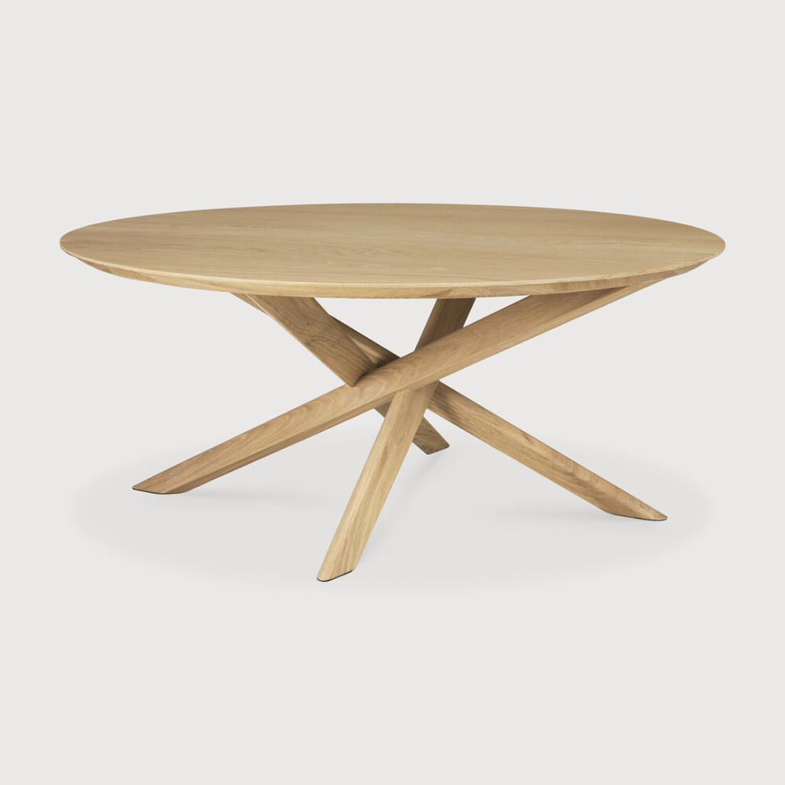 Round Oak Multi Cross Coffee Table