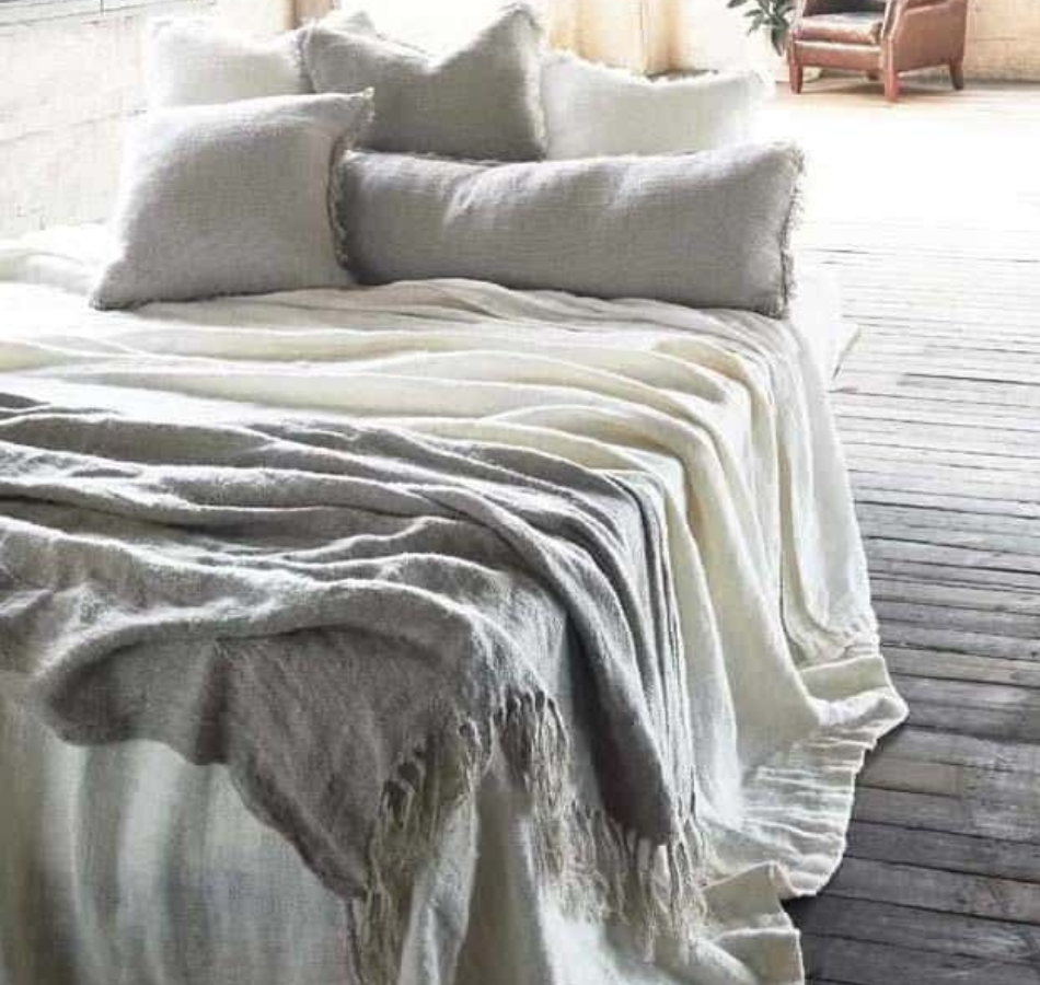 Bedouin Linen Throw Natural