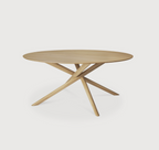 Oak Round Multi Cross Dining Table