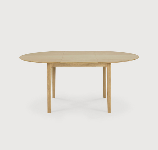 Oak Bocca Round Extension Dining Table
