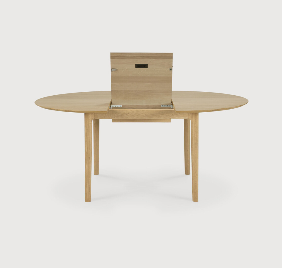 Oak Bocca Round Extension Dining Table