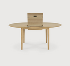 Oak Bocca Round Extension Dining Table