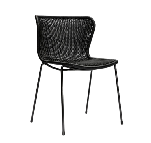 C603 Dining Chair Black Outdoor
