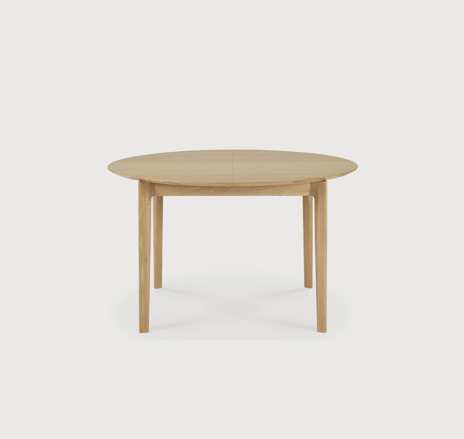 Oak Bocca Round Extension Dining Table