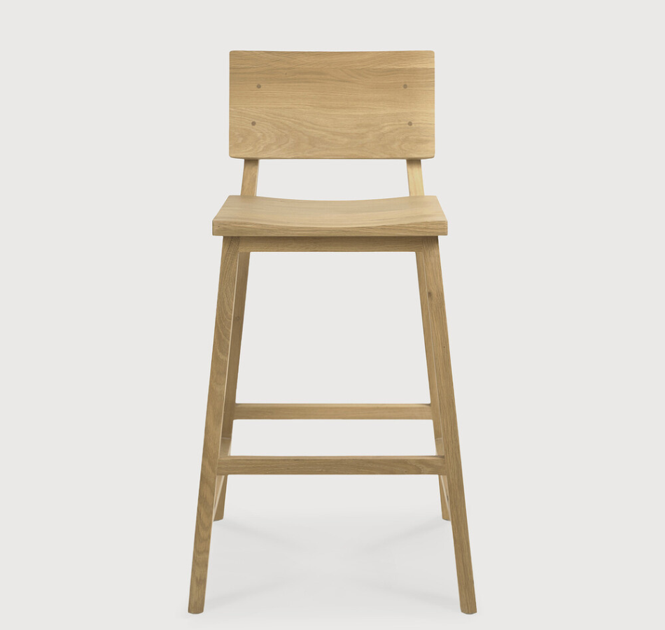 Oak Kitchen Counter Stool