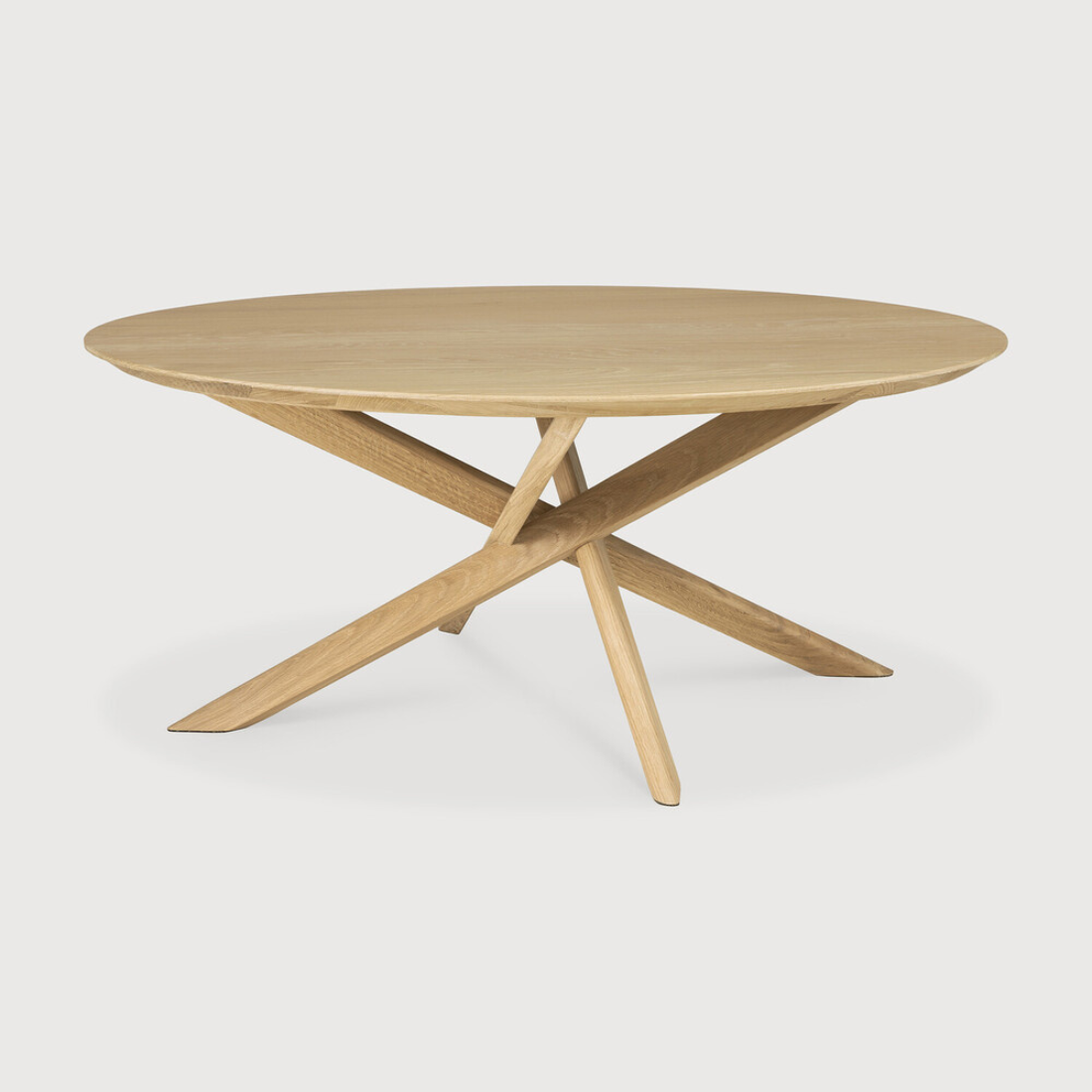 Round Oak Multi Cross Coffee Table