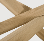 Oak Oval Multi Cross Base Dining Table