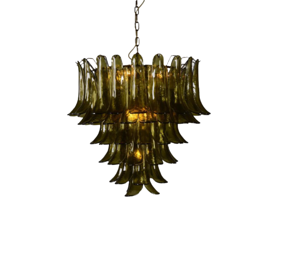 Glass Chandelier Olive