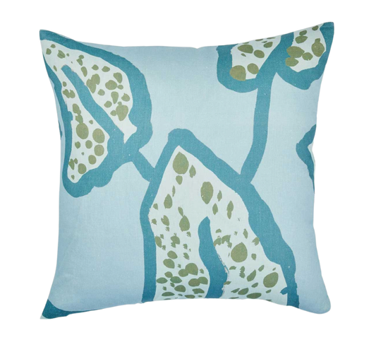 Spotted Begonia Floor Cushion Blue
