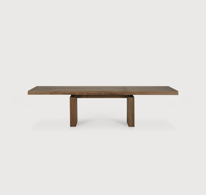 Teak Slab Extension Dining Table