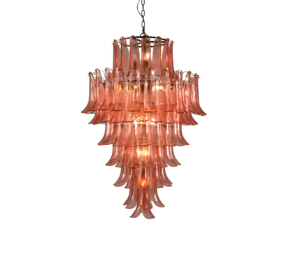 Glass Chandelier Rose