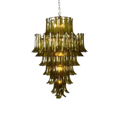 Glass Chandelier Olive