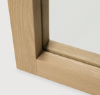Oak Light Frame Mirror