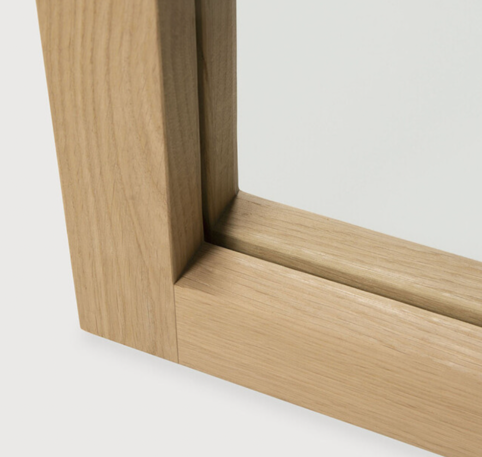 Oak Light Frame Mirror