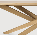 Oak Oval Multi Cross Base Dining Table