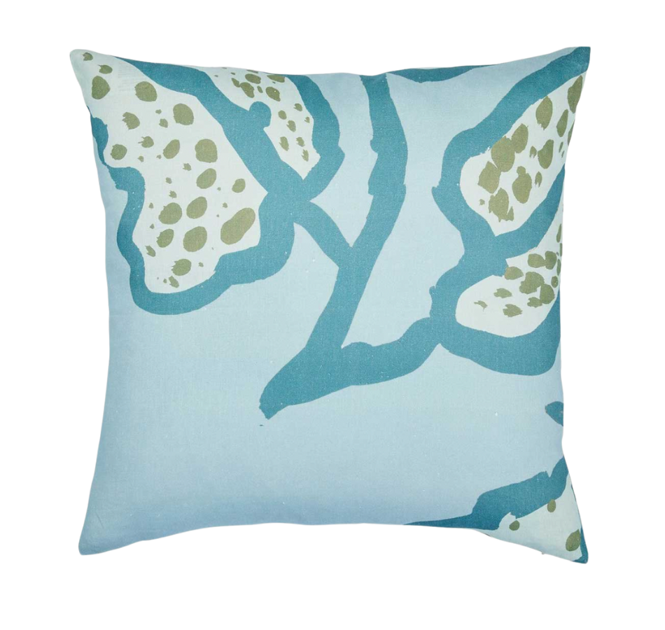 Spotted Begonia Floor Cushion Blue