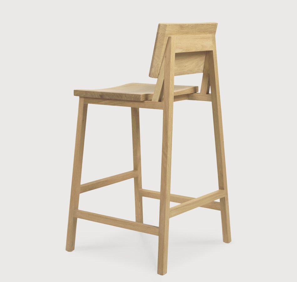 Oak Kitchen Counter Stool