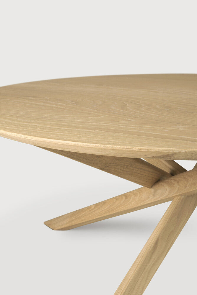 Round Oak Multi Cross Coffee Table