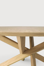 Round Oak Multi Cross Coffee Table