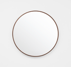 Simplicity Round Mirror Walnut