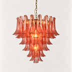 Glass Chandelier Rose