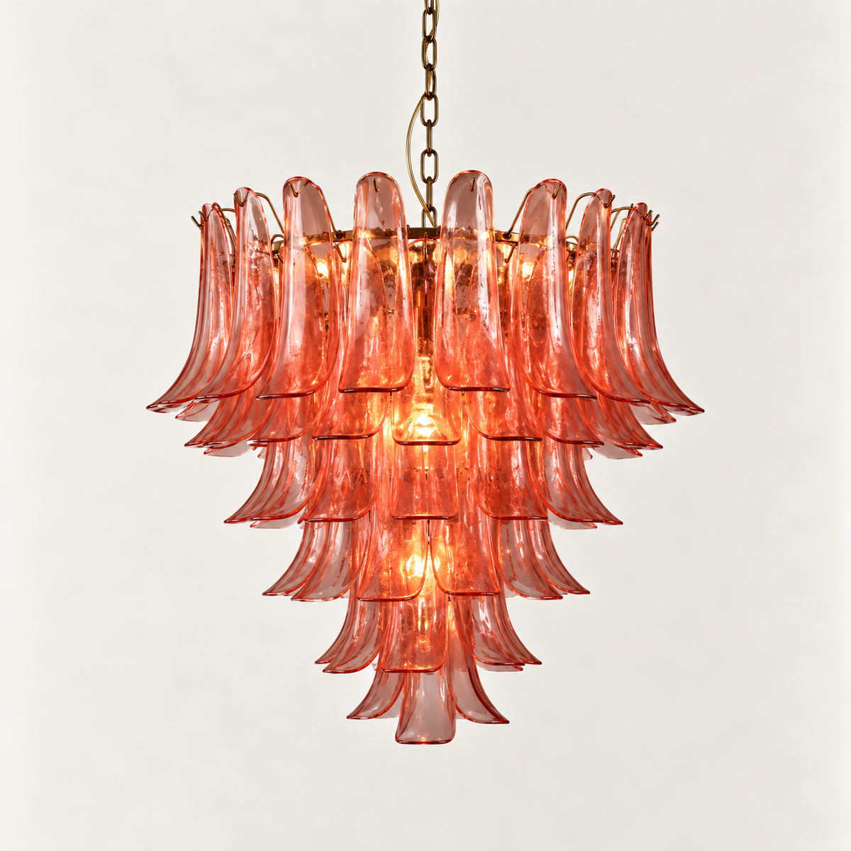 Glass Chandelier Rose