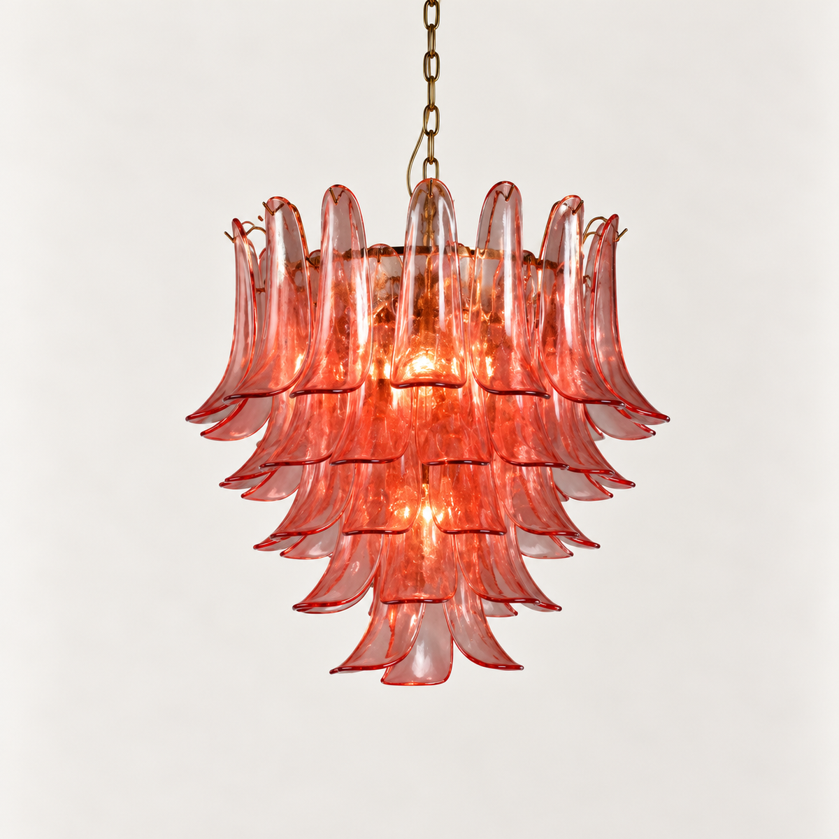 Glass Chandelier Rose