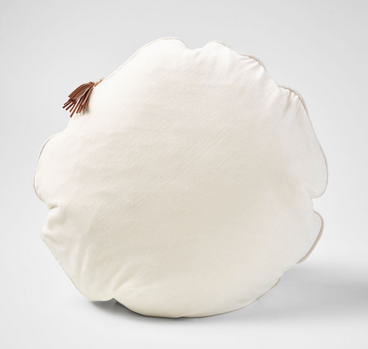 Circlyn Velvet Cushion White