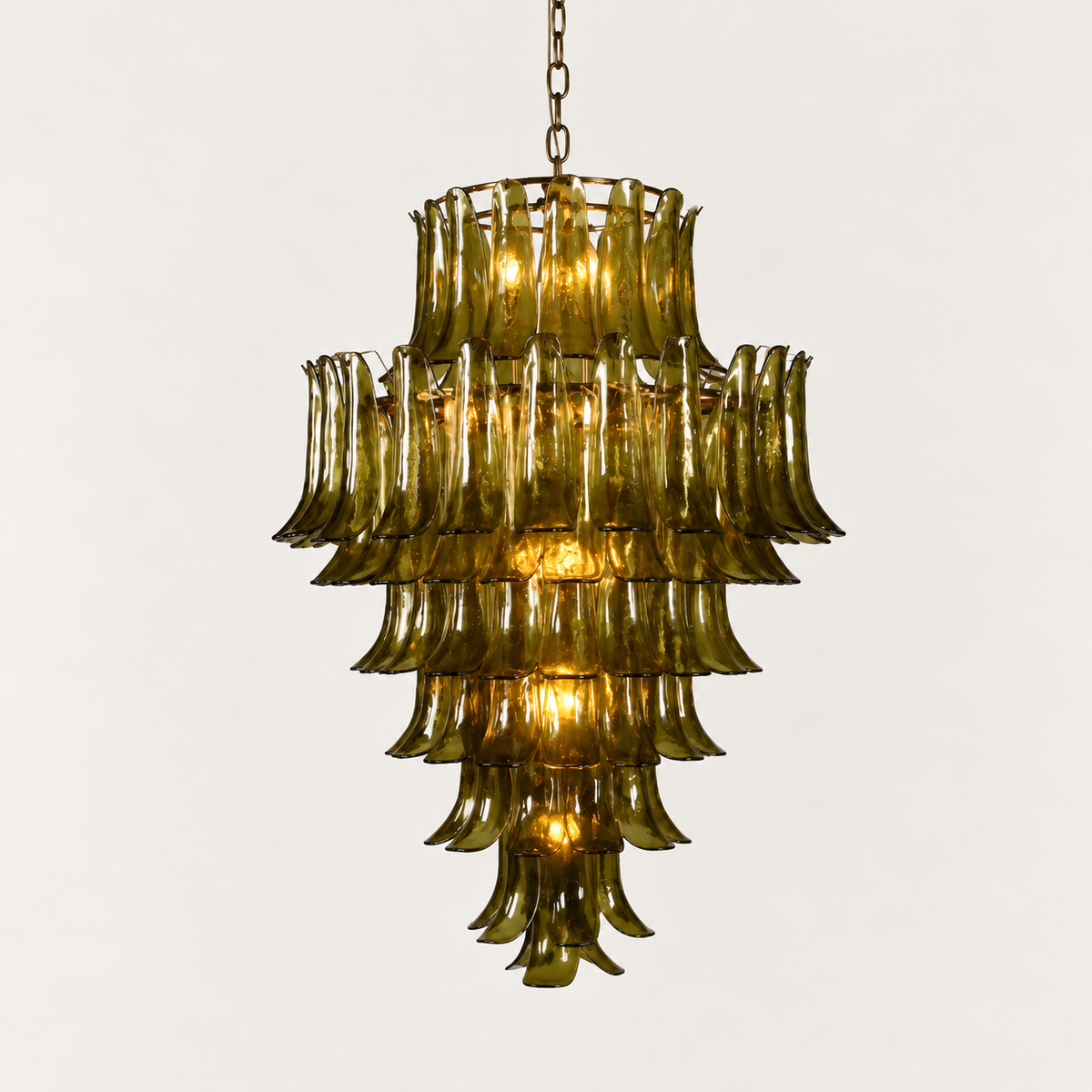 Glass Chandelier Olive