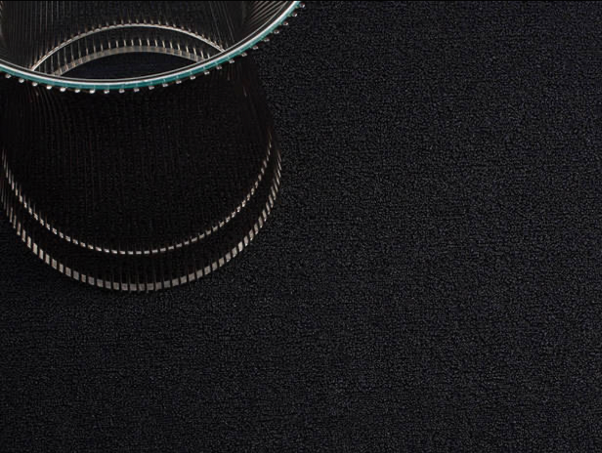 Chilewich Shag Mat Solid Black