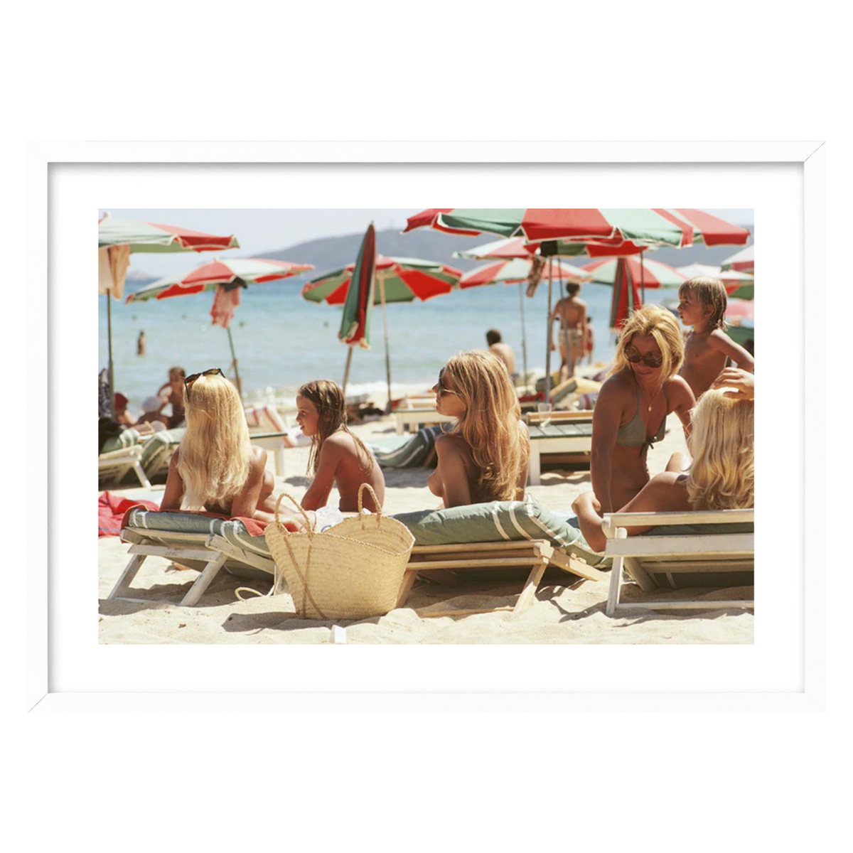 Slim Aarons St Tropez Topless Beach